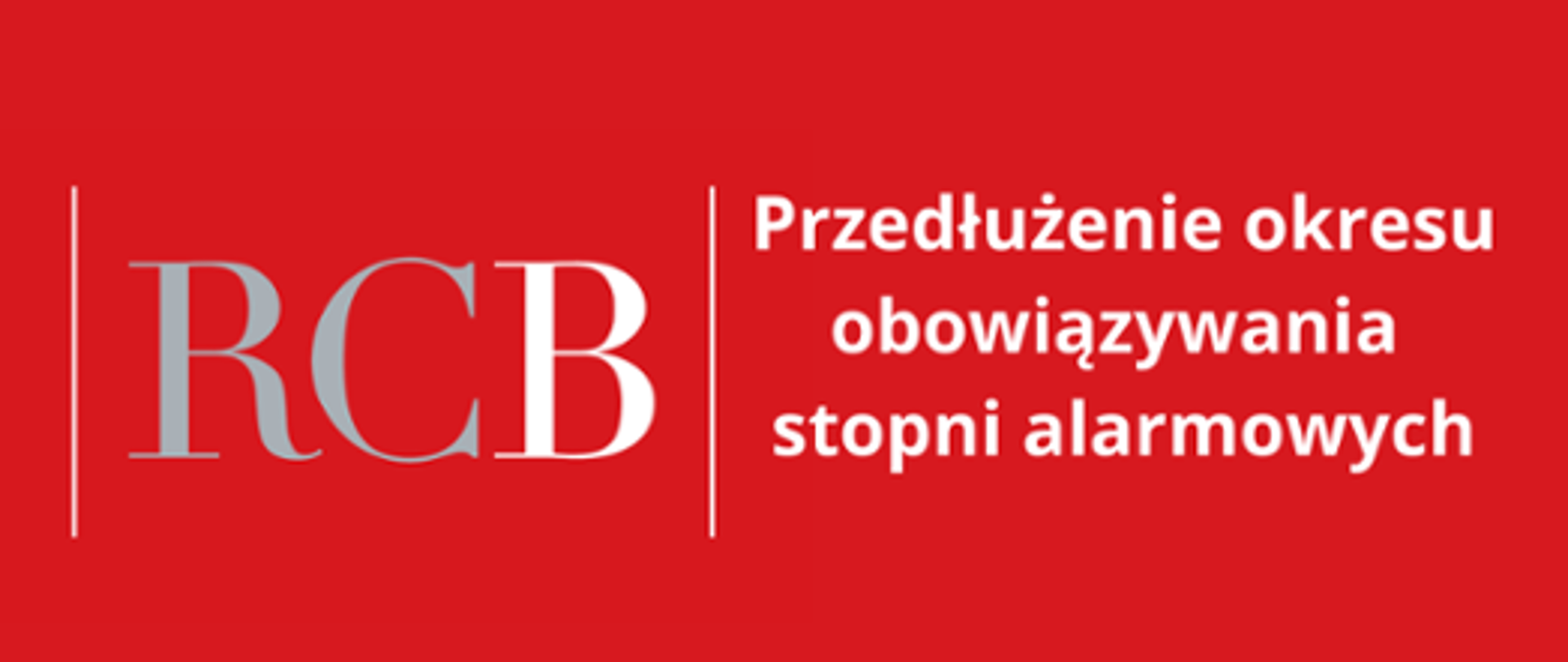 przedluzenie obowiazywania stopni alarmowych